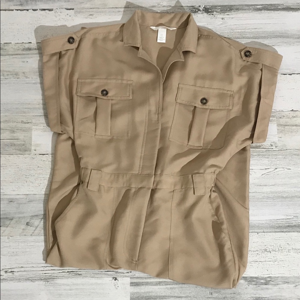 H&M’s tan jumpsuit